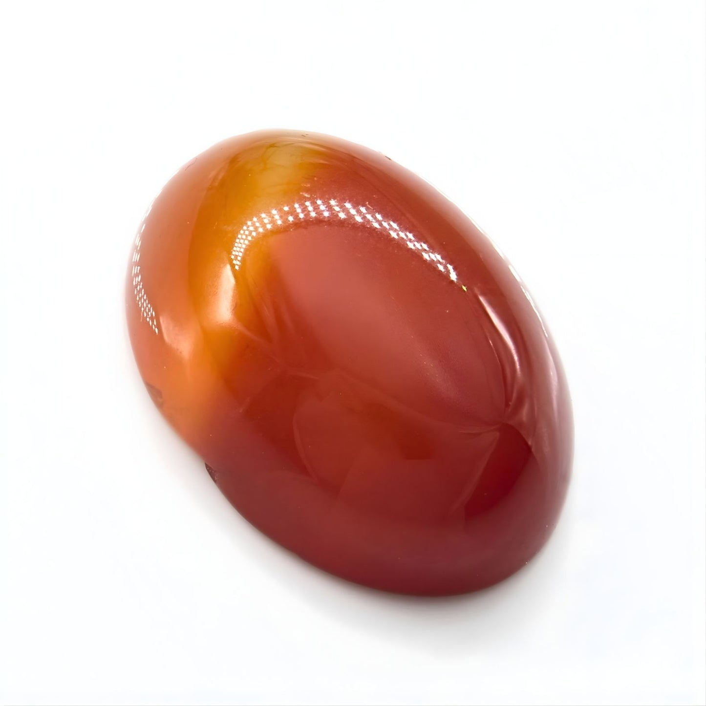 11.3Ct Natural Orange Agate (Hakik) Oval Gemstone