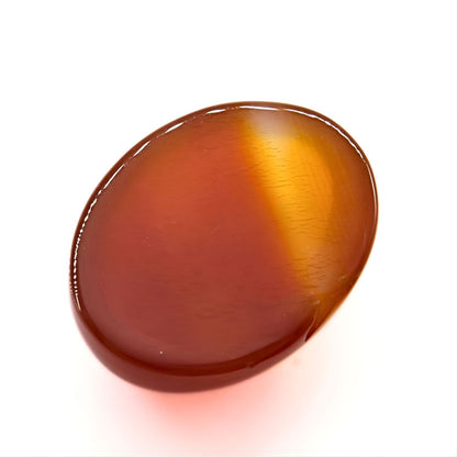 11.3Ct Natural Orange Agate (Hakik) Oval Gemstone