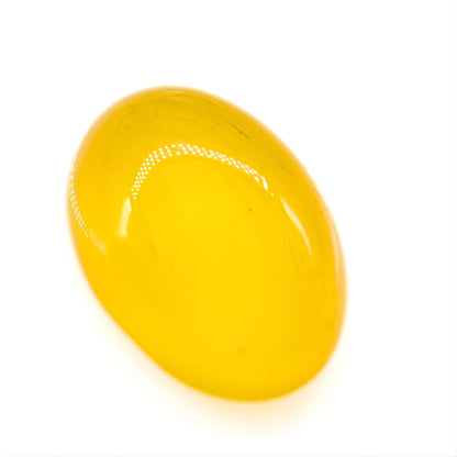 12.9Ct Natural Yellow Agate (Hakik) Oval Gemstone