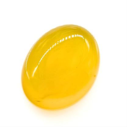 12.1Ct Natural Yellow Agate (Hakik) Oval Gemstone