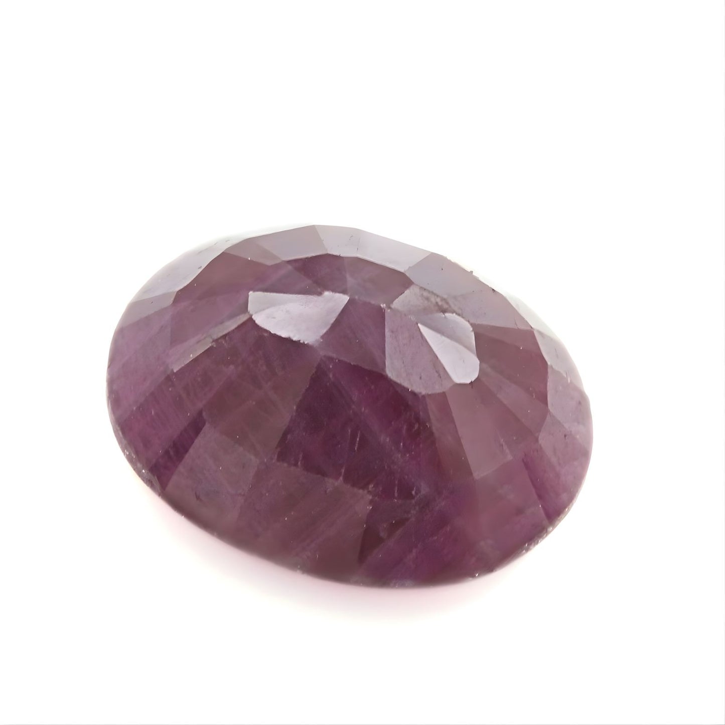4.8Ct Natural Purplish Red Ruby (Manik) Oval Faceted Gemstone