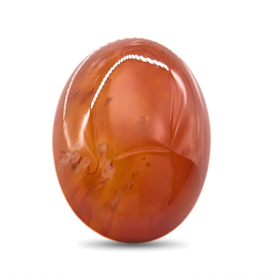12.5Ct Natural Orange Agate (Hakik) Oval Gemstone