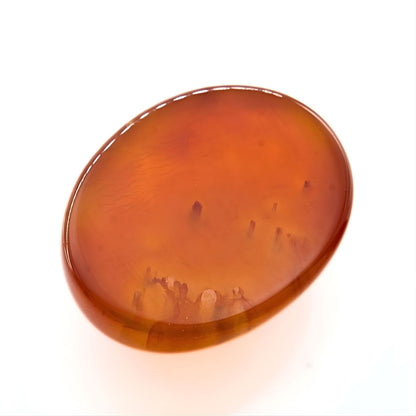 12.5Ct Natural Orange Agate (Hakik) Oval Gemstone