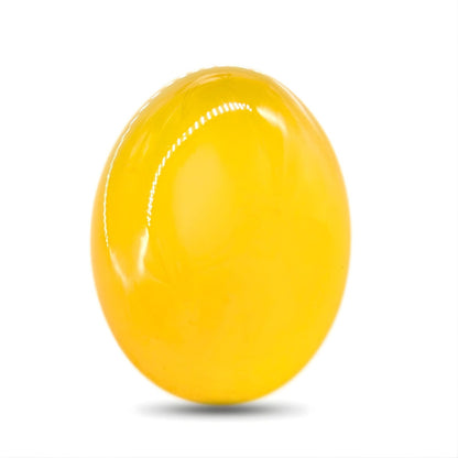 12.3Ct Natural Yellow Agate (Hakik) Oval Gemstone
