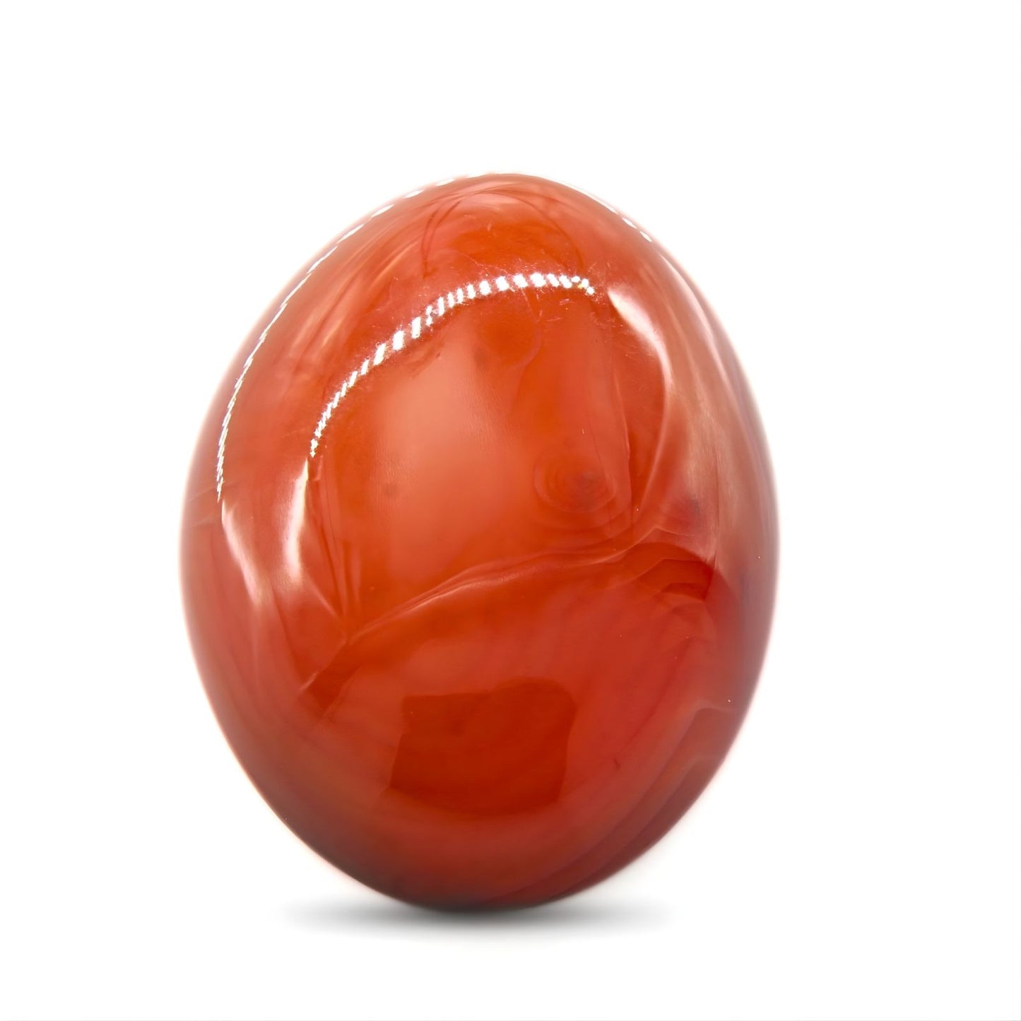 12.3Ct Natural Orange Agate (Hakik) Oval Gemstone