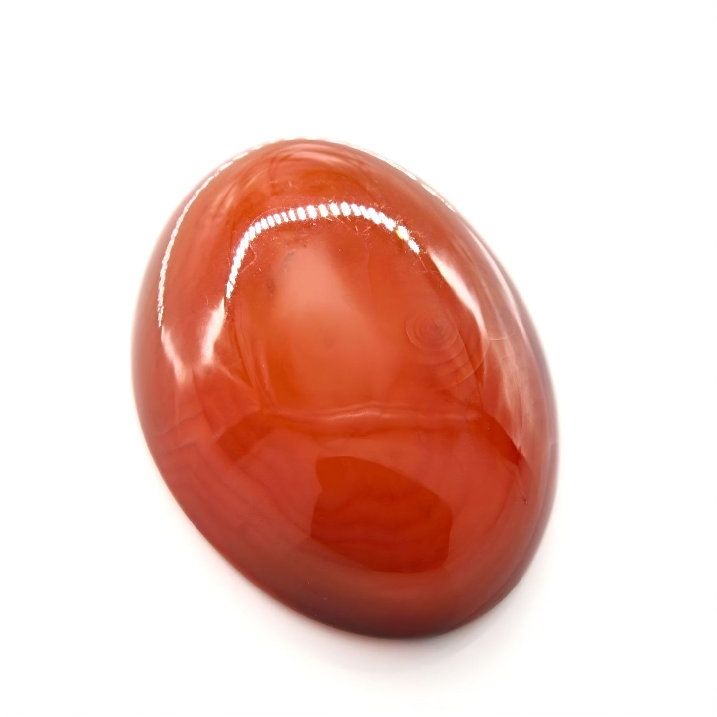 12.3Ct Natural Orange Agate (Hakik) Oval Gemstone