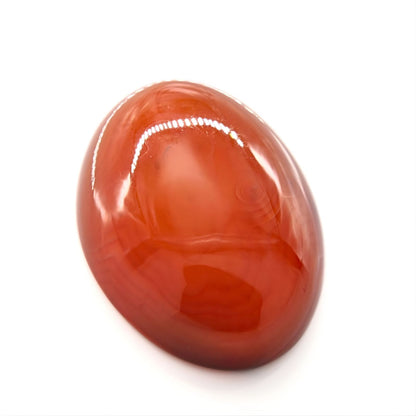 12.3Ct Natural Orange Agate (Hakik) Oval Gemstone