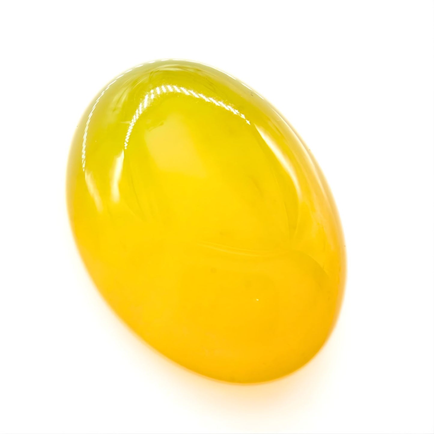 12.7Ct Natural Yellow Agate (Hakik) Oval Gemstone
