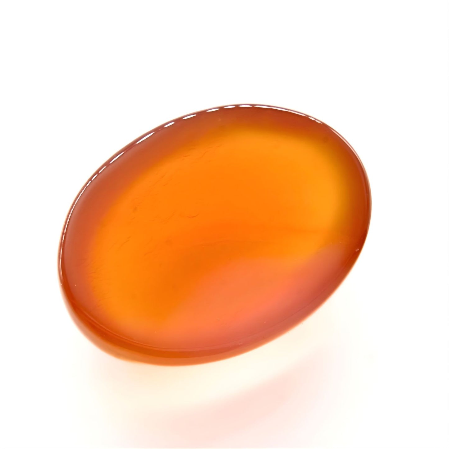 11.1Ct Natural Orange Agate (Hakik) Oval Gemstone