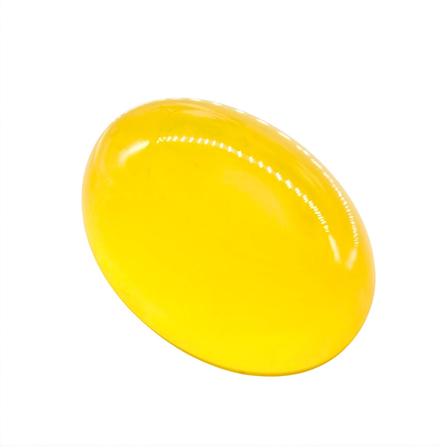 11.5Ct Natural Yellow Agate (Hakik) Oval Gemstone