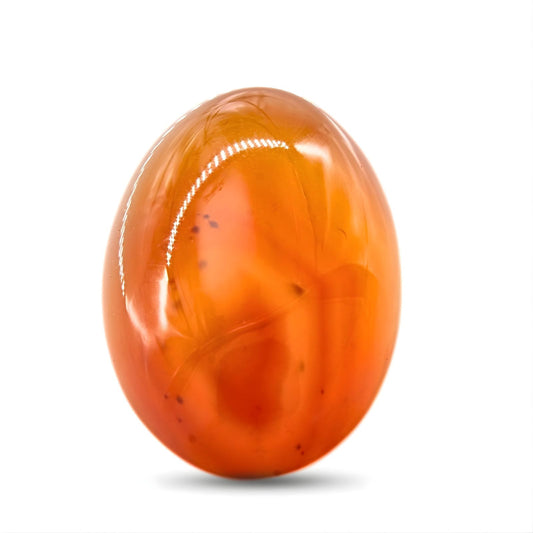 12.6Ct Natural Orange Agate (Hakik) Oval Gemstone