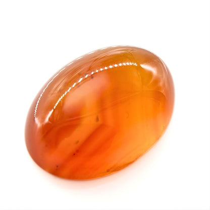 12.6Ct Natural Orange Agate (Hakik) Oval Gemstone