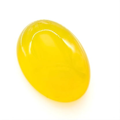 12.1Ct Natural Yellow Agate (Hakik) Oval Gemstone