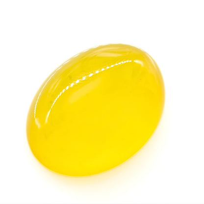 12.1Ct Natural Yellow Agate (Hakik) Oval Gemstone