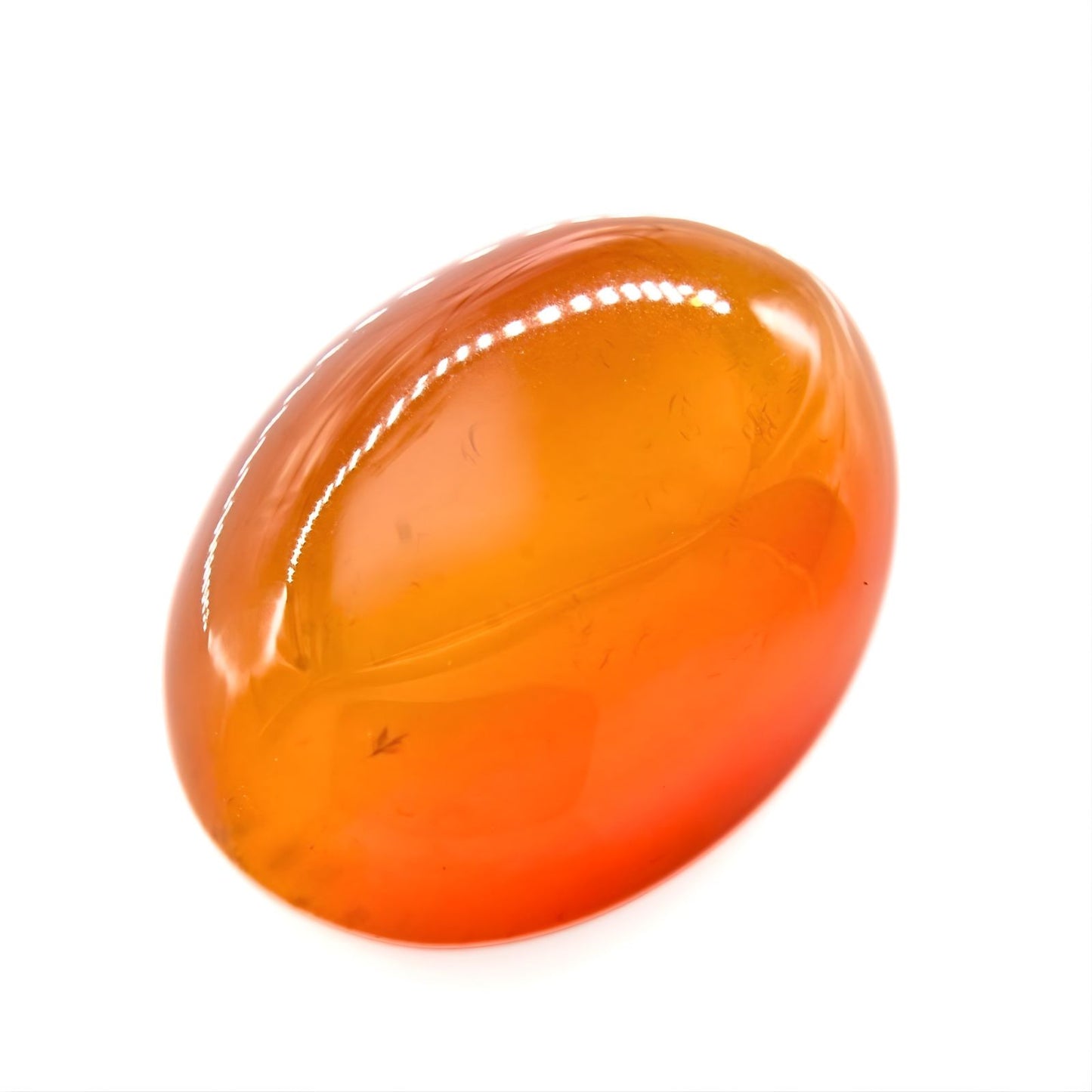 12.5Ct Natural Orange Agate (Hakik) Oval Gemstone