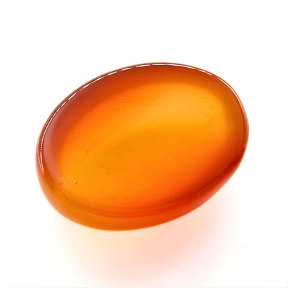 12.5Ct Natural Orange Agate (Hakik) Oval Gemstone