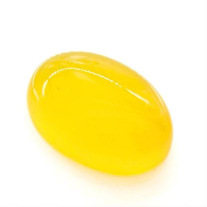 12.6Ct Natural Yellow Agate (Hakik) Oval Gemstone
