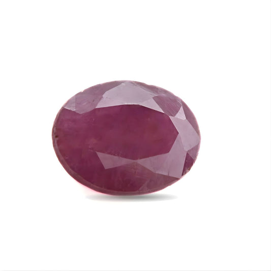 2Ct Natural Purplish Red Ruby (Manik) Oval Gemstone