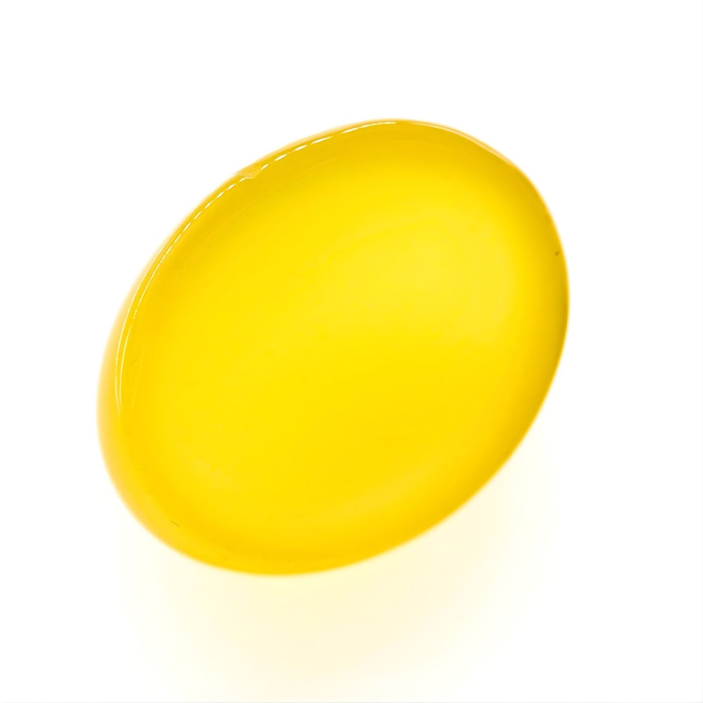 12.6Ct Natural Yellow Agate (Hakik) Oval Gemstone