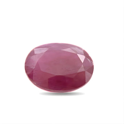 2.4Ct Natural Purplish Red Ruby (Manik) Oval Gemstone
