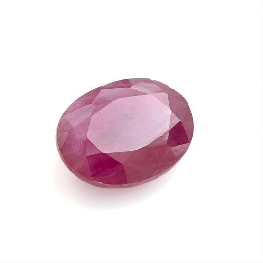 2.4Ct Natural Purplish Red Ruby (Manik) Oval Gemstone