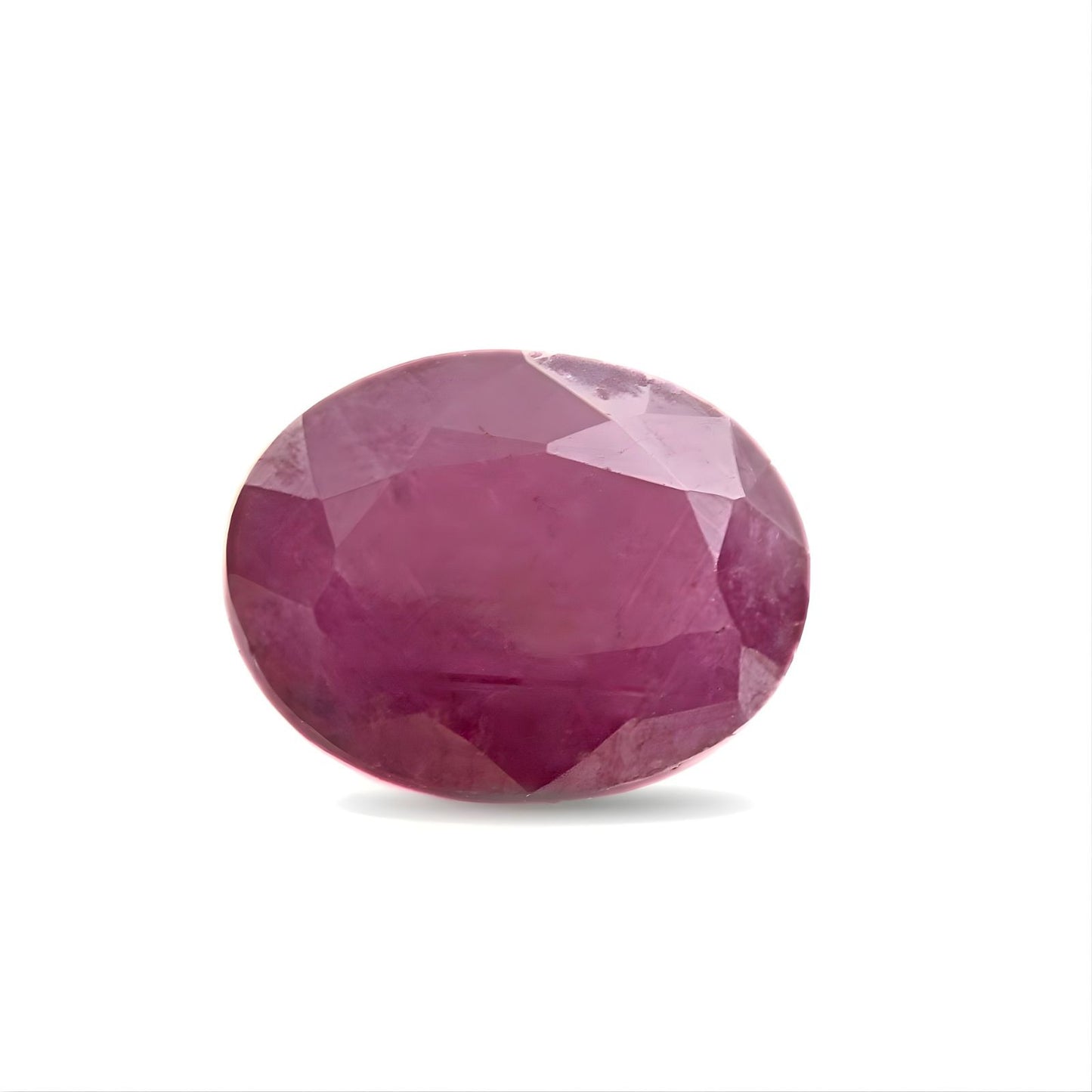 2.5Ct Natural Purplish Red Ruby (Manik) Oval Faceted Gemstone