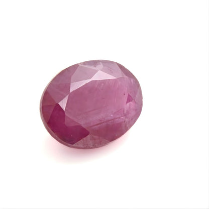 2.5Ct Natural Purplish Red Ruby (Manik) Oval Faceted Gemstone