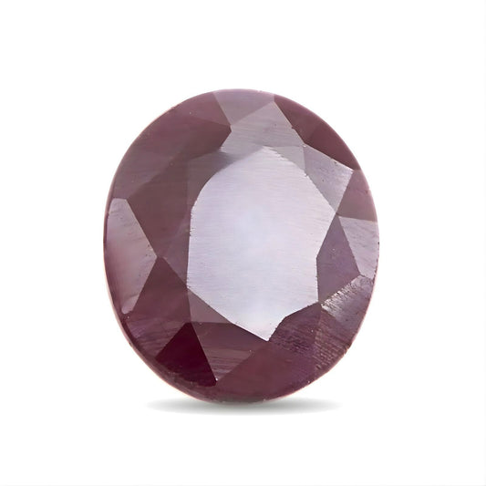 5Ct Natural Purplish Red Ruby (Manik) Oval Faceted Gemstone