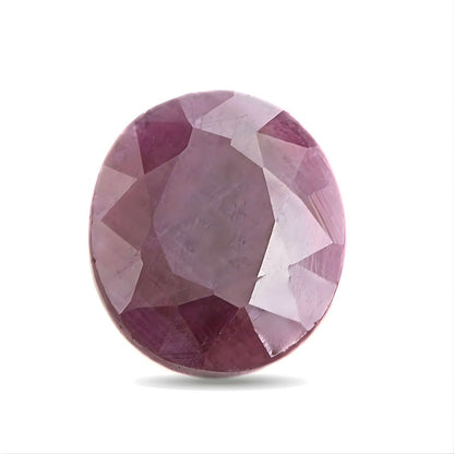5.3Ct Natural Purplish Red Ruby (Manik) Oval Gemstone