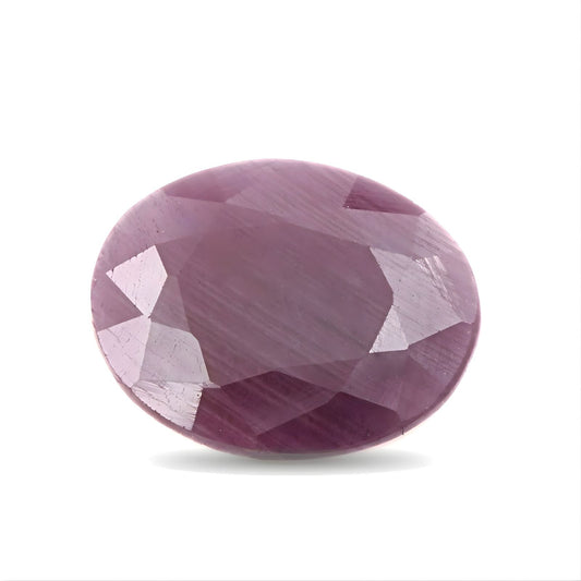 3.4Ct Natural Purplish Red Ruby (Manik) Oval Gemstone