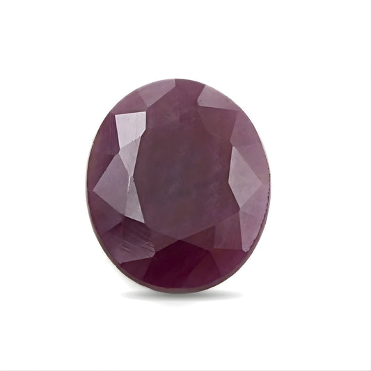 4.4Ct Natural Purplish Red Ruby (Manik) Oval Gemstone