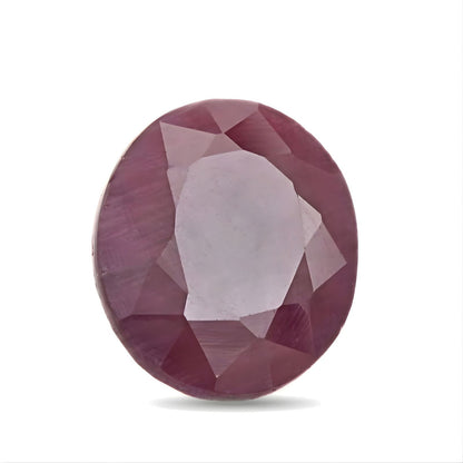 4.2Ct Natural Purplish Red Ruby (Manik) Oval Gemstone