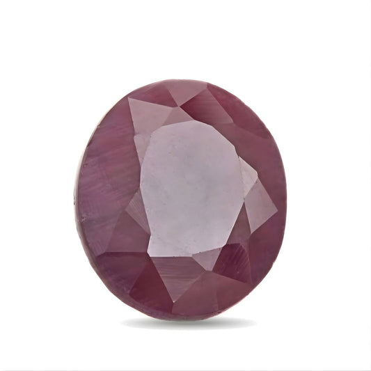 4.2Ct Natural Purplish Red Ruby (Manik) Oval Gemstone