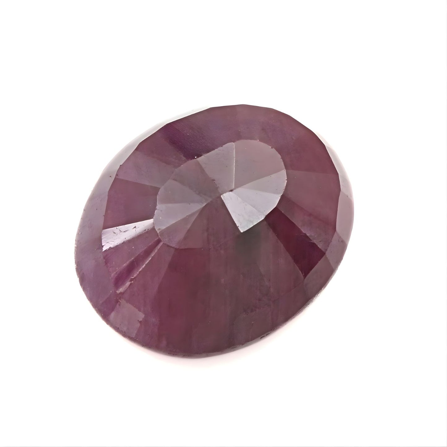 4.2Ct Natural Purplish Red Ruby (Manik) Oval Gemstone