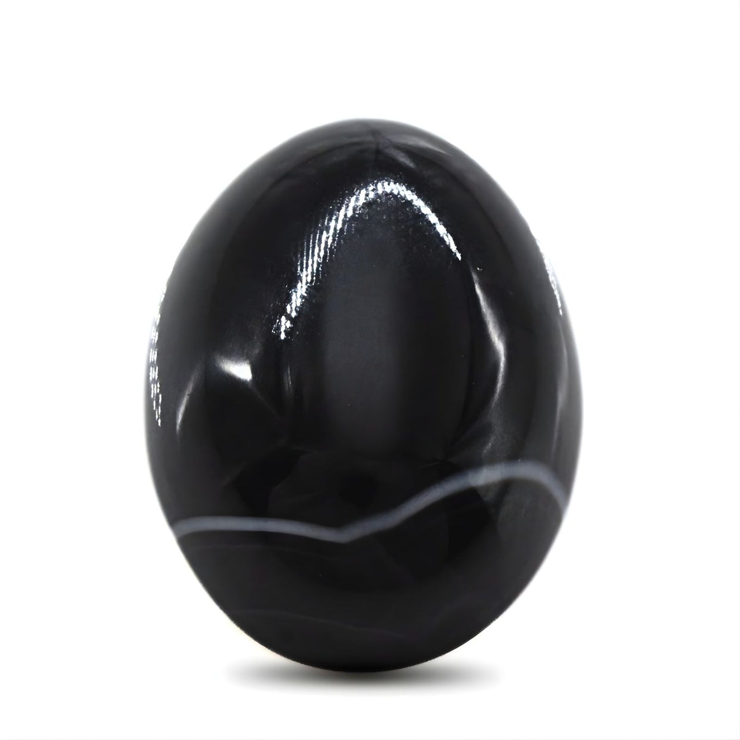 13Ct Natural Black and Grey Sulemani Hakik Oval Gemstone