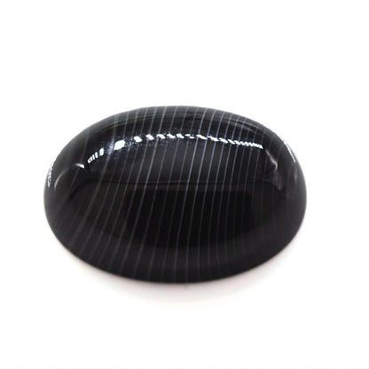 12.7Ct Natural Black and Grey Sulemani Hakik Oval Gemstone