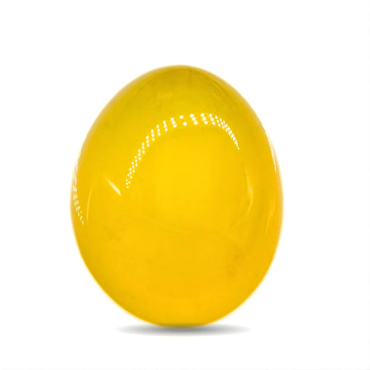 12.2Ct Natural Yellow Agate (Hakik) Oval Gemstone