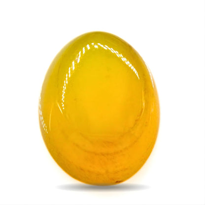 11.2Ct Natural Yellow Agate (Hakik) Oval Gemstone
