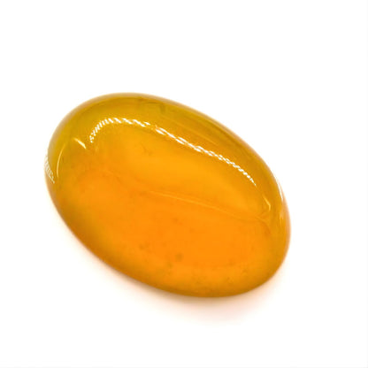 11.9Ct Natural Yellow Agate (Hakik) Oval Gemstone