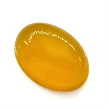 12.3Ct Natural Yellow Agate (Hakik) Oval Gemstone
