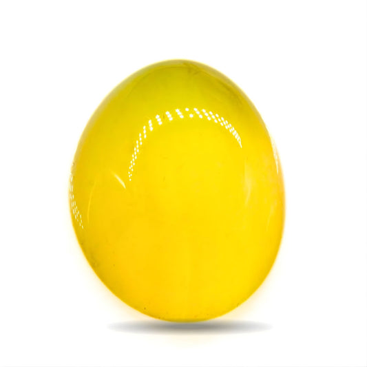 11.9Ct Natural Yellow Agate (Hakik) Oval Gemstone