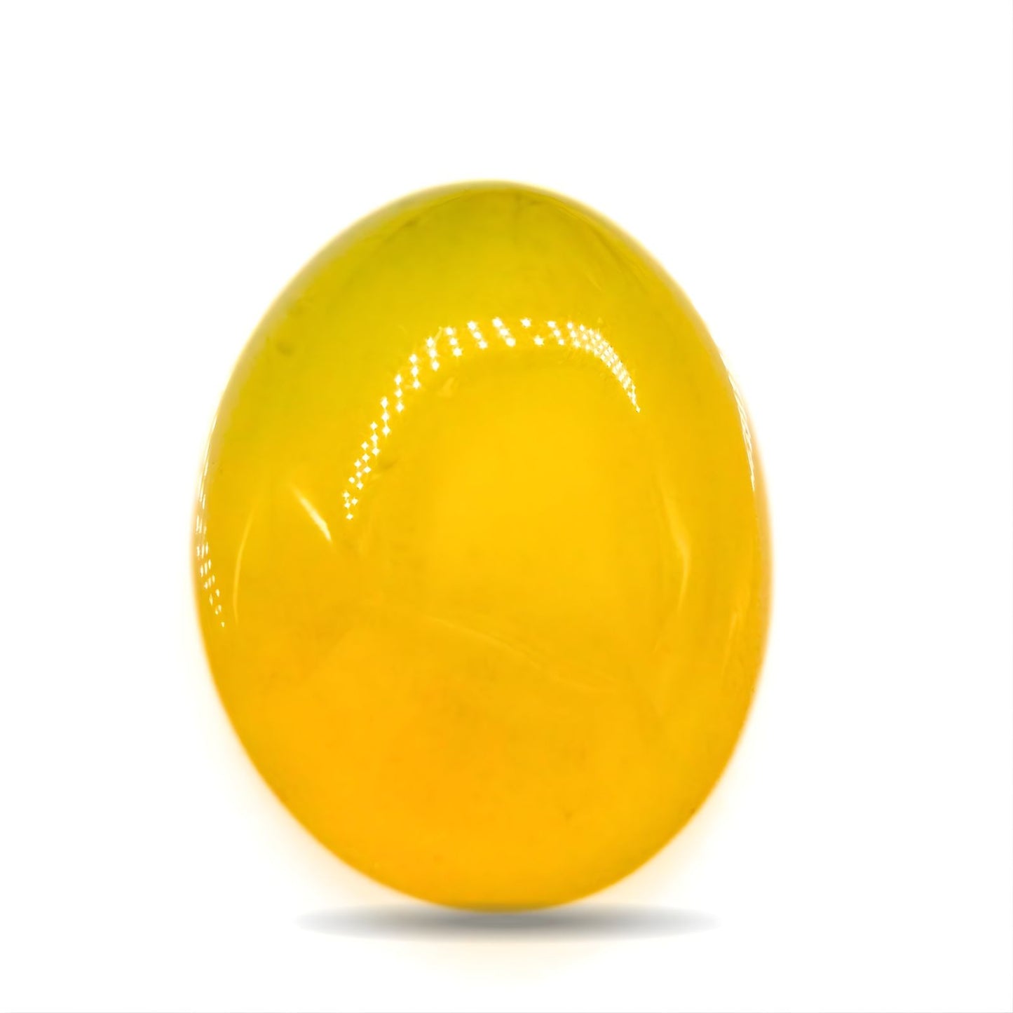 12.2Ct Natural Yellow Agate (Hakik) Oval Gemstone