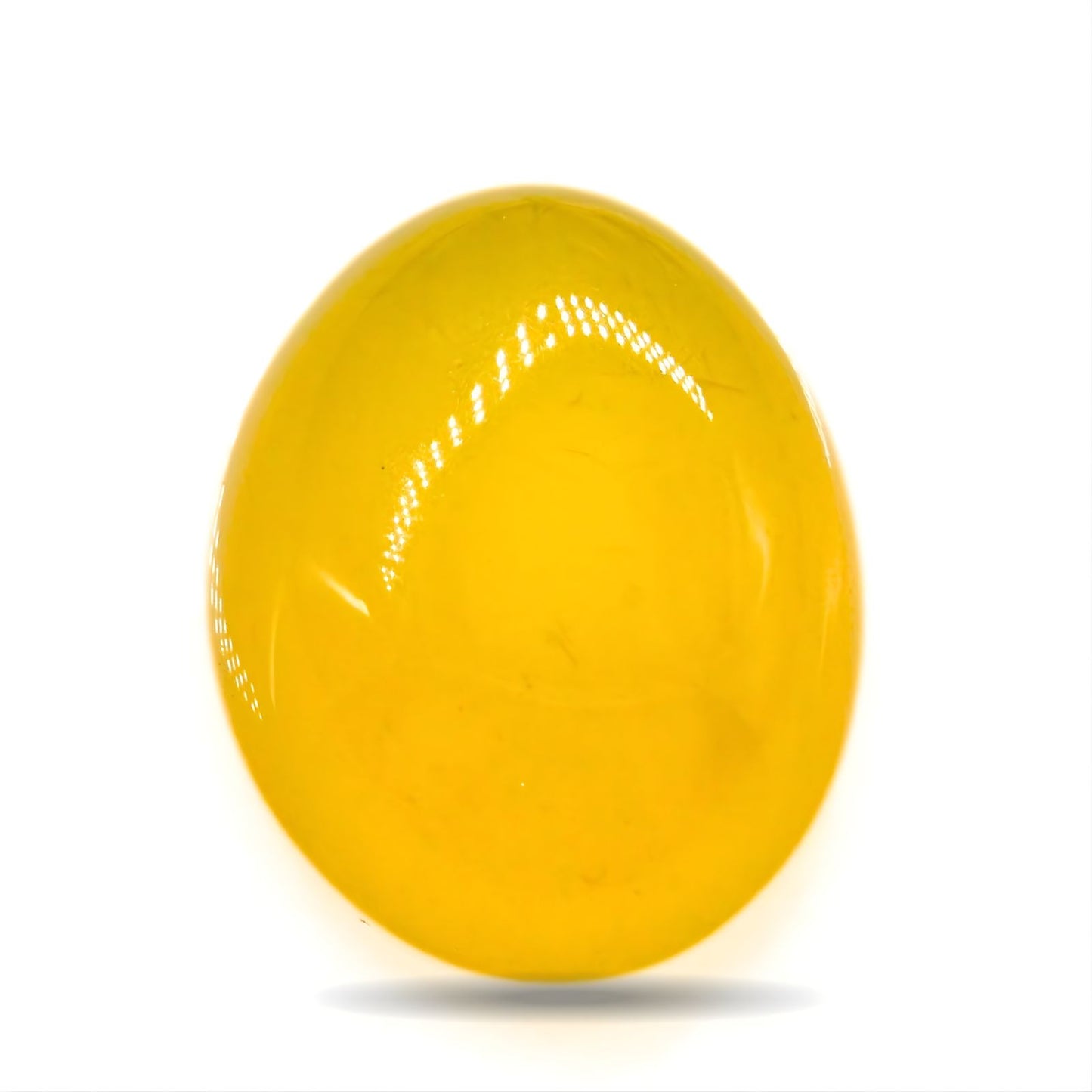 12.8Ct Natural Yellow Agate (Hakik) Oval Gemstone