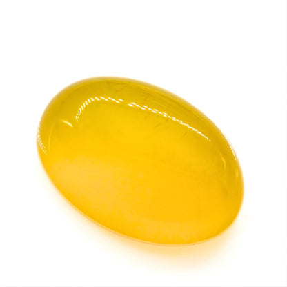 12.8Ct Natural Yellow Agate (Hakik) Oval Gemstone