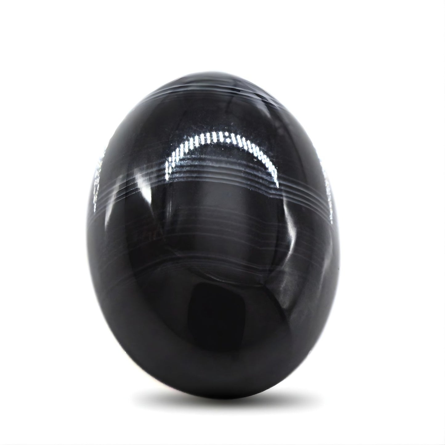 12.5Ct Natural Black and Grey Sulemani Hakik Oval Gemstone