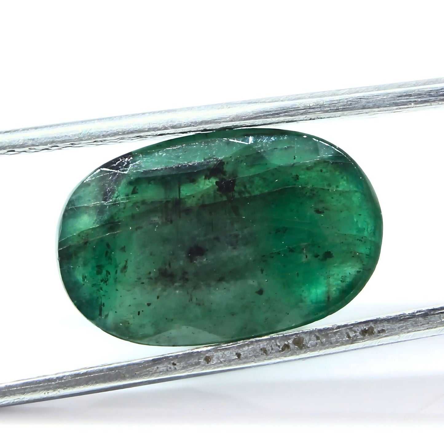 5.5Ct Natural Green Emerald (Panna) Oval Cut Gemstone