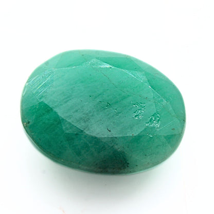 6.6Ct Natural Green Emerald (Panna) Oval Cut Gemstone