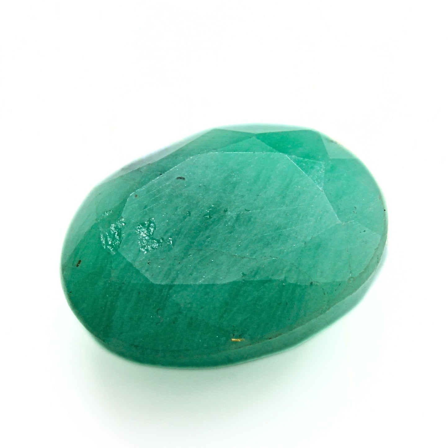 6.6Ct Natural Green Emerald (Panna) Oval Cut Gemstone