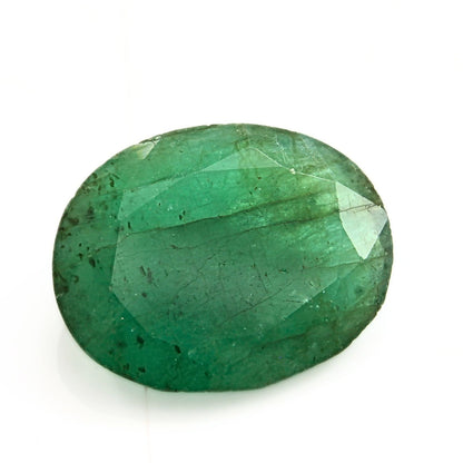 3.9Ct Natural Green Emerald (Panna) Oval Cut Gemstone