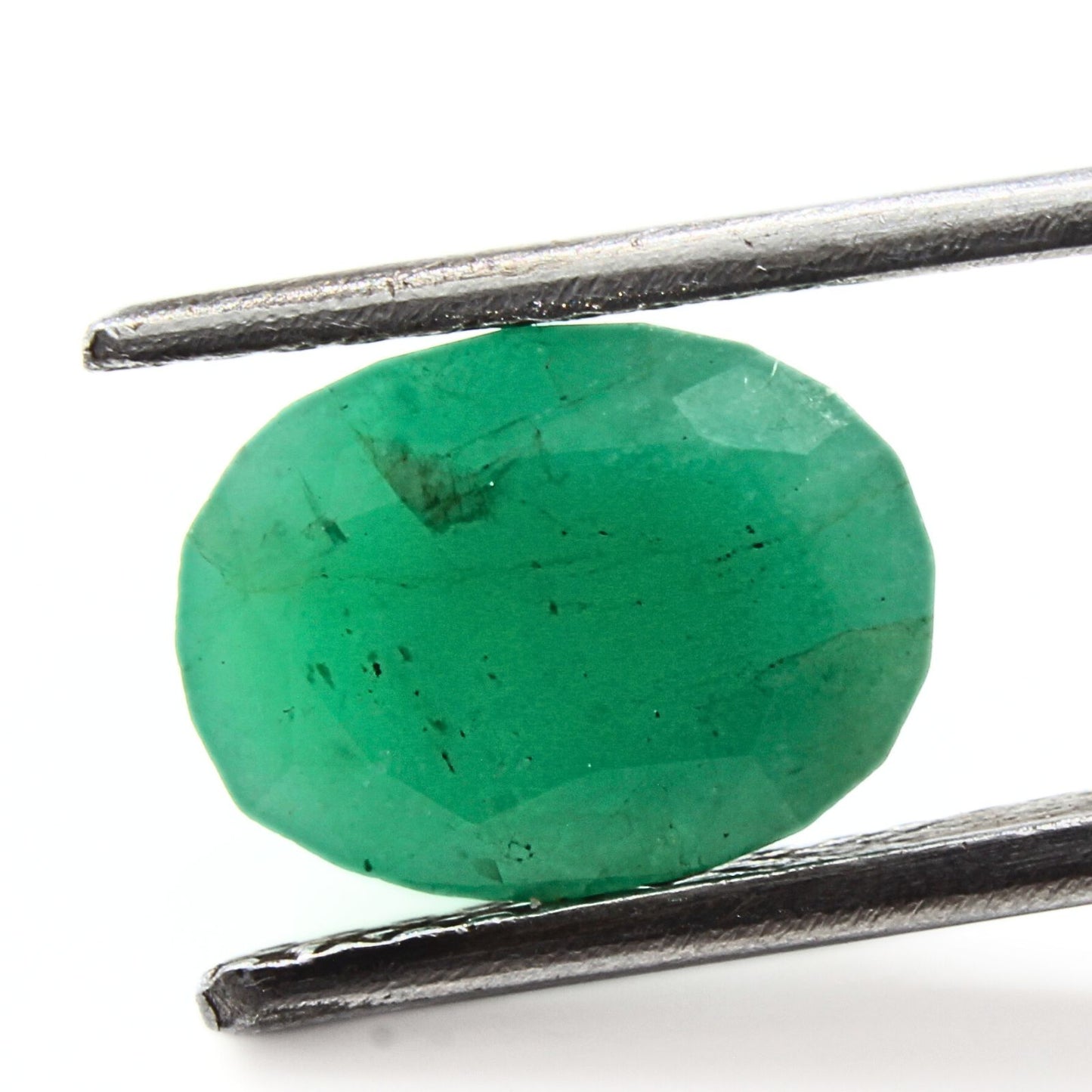 2.7Ct Natural Green Emerald (Panna) Oval Cut Gemstone